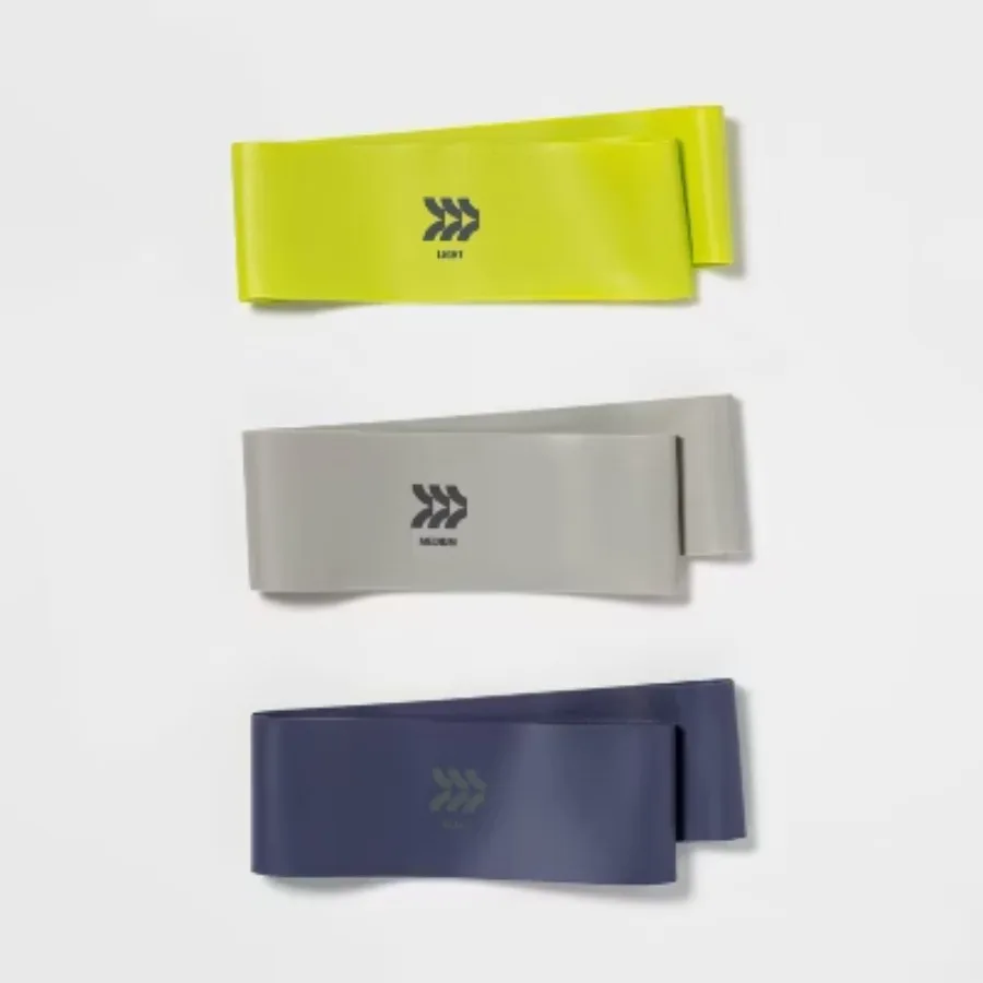 Loop Band Set Blau, Latex-Widerstandsbänder für Beine und Arme, Yoga-Gurt, Yoga-Zubehör, Heim-Fitnessstudio