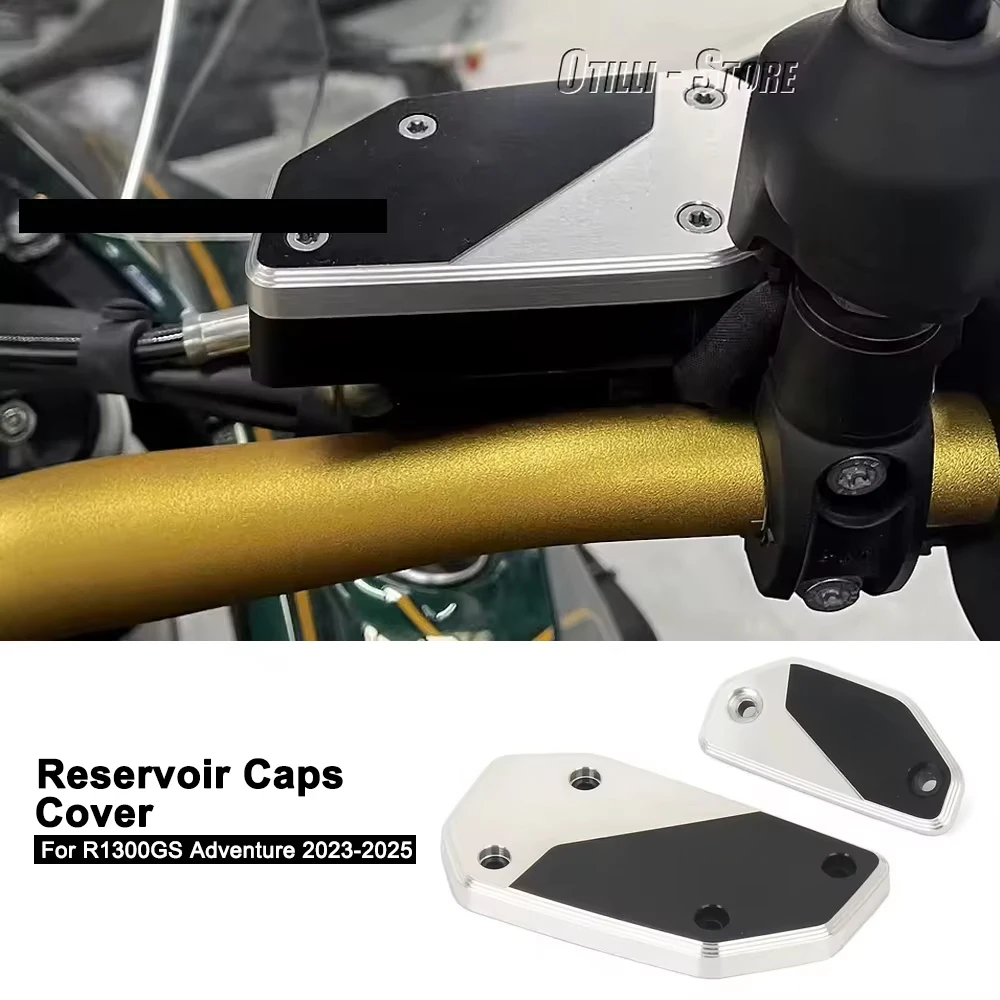 

For BMW R1300GS GS1300 R 1300 GS Adventure 2023-2025 Motorcycle Aluminum Front Brake Clutch Fluid Reservoir Caps Cover