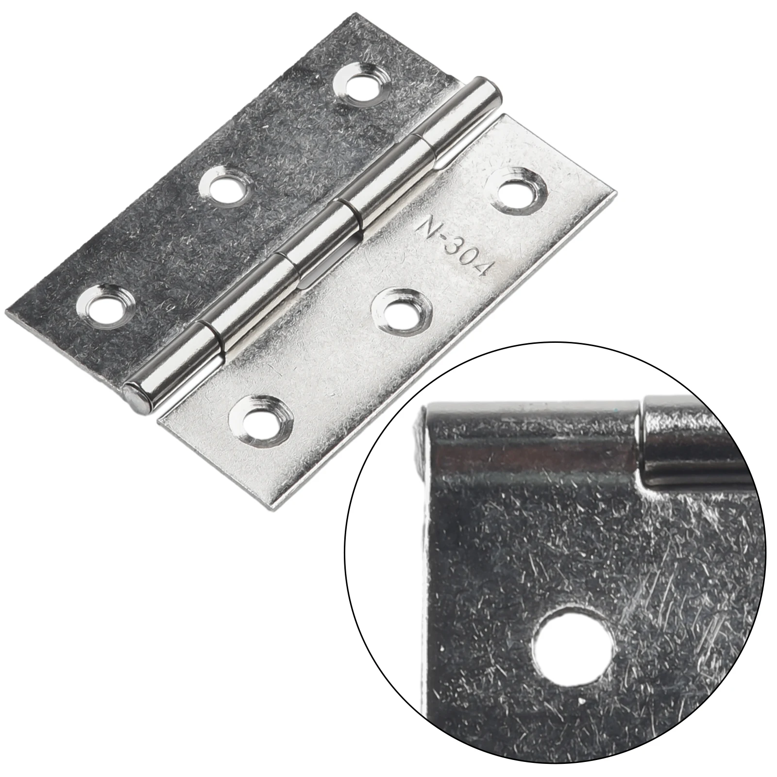 Set of 10 Stainless Steel Door Hinges 3 Inch Ball Bearing Butt Hinges Suitable for Wooden Doors Entrance Doors and Office Doors