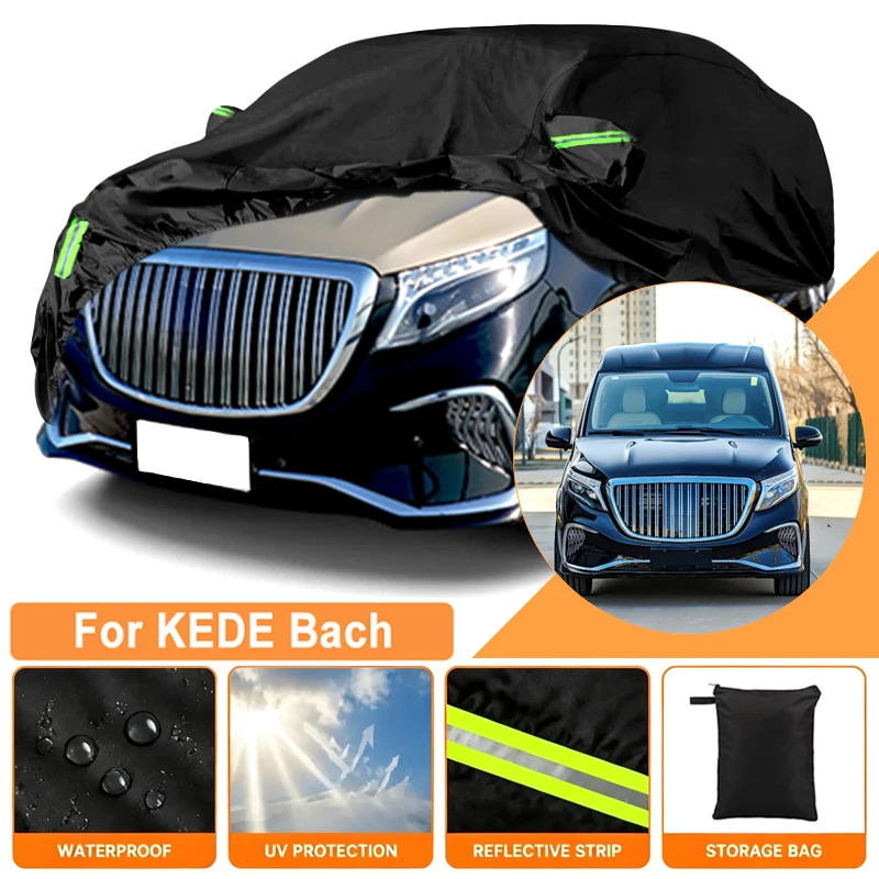 Waterproof Car Cover For KEDE Bach Outdoor Full Car Cover Wind Sun UV Dust Rain Snow All Weather Protection