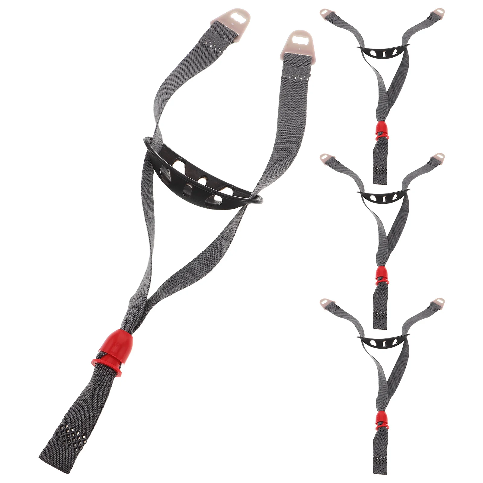 

4pcs Safety Chin Strap Adjustable Y-Shape Universal Fit For Construction Workers Hard Hat Replacement Industrial Safety