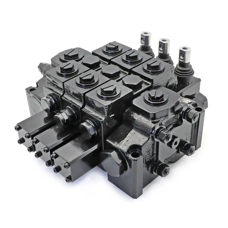 Vanne de commande directionnelle hydraulique de type marche/arrêt, vanne hydraulique à commande manuelle avec leviers