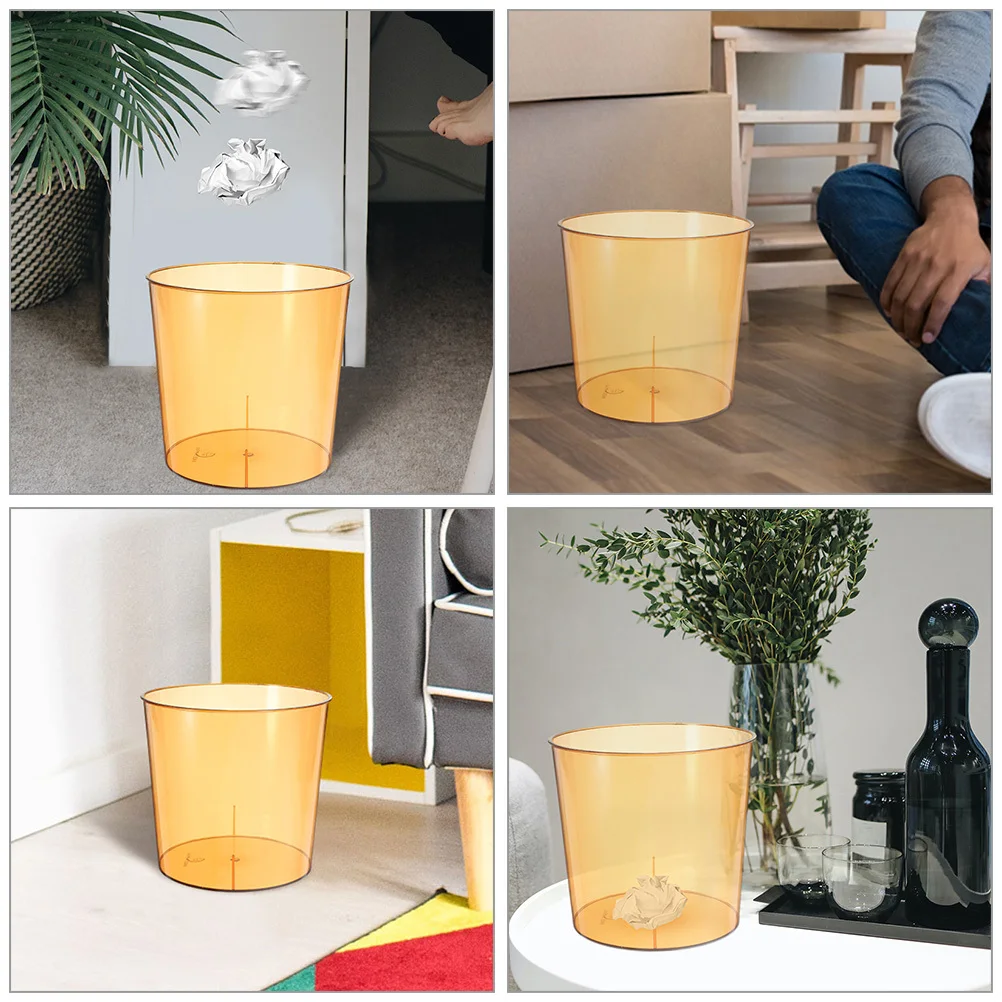 

2pcs Ultra-Thin Trash Can Thickened Pet Large Capacity Wastebasket For Kitchen Bathroom Office Bedroom Home Household Garbage
