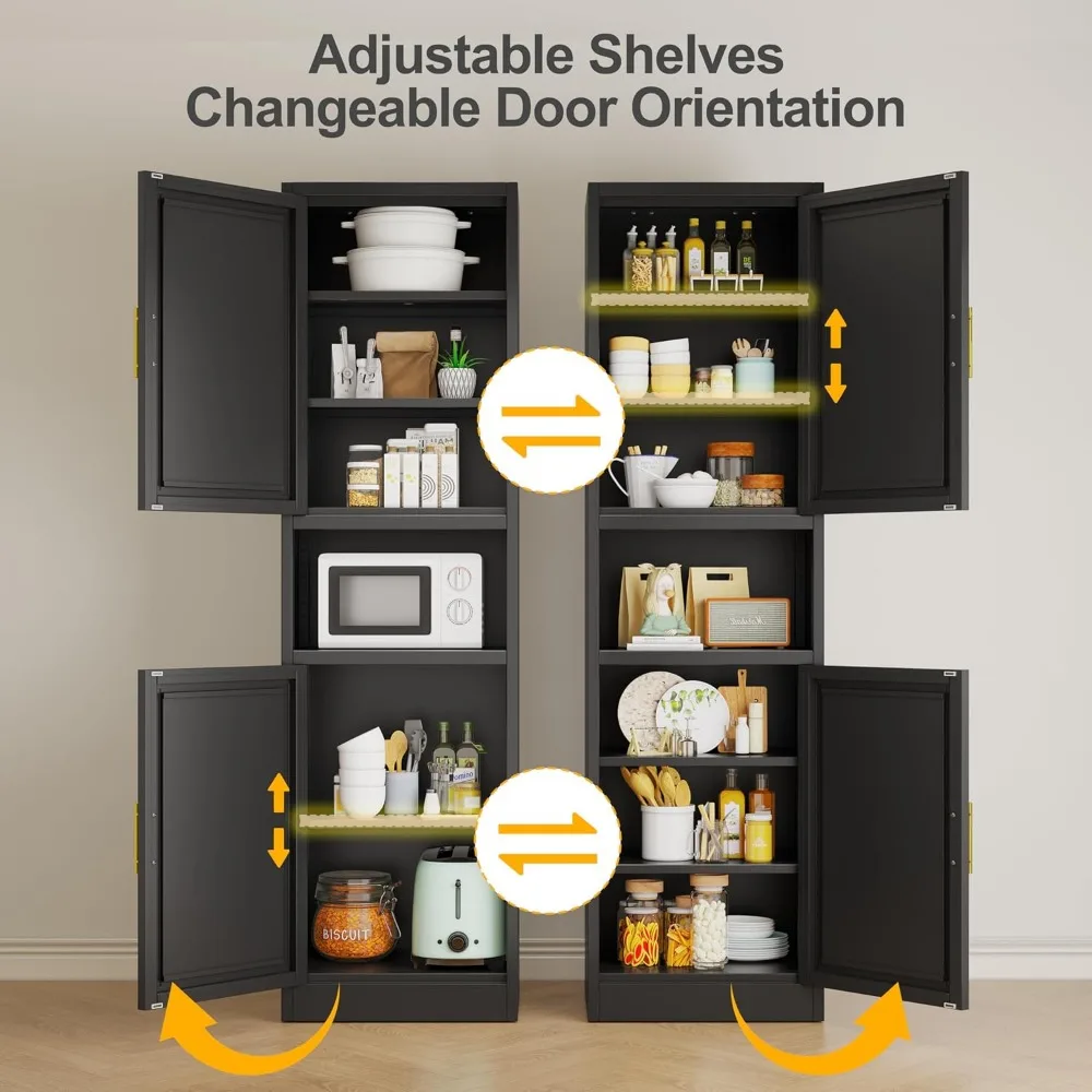 خزانة تخزين ضيقة طويلة 66.93 بوصة ارتفاع خزانة حمام طويلة خزائن مخزن معدنية