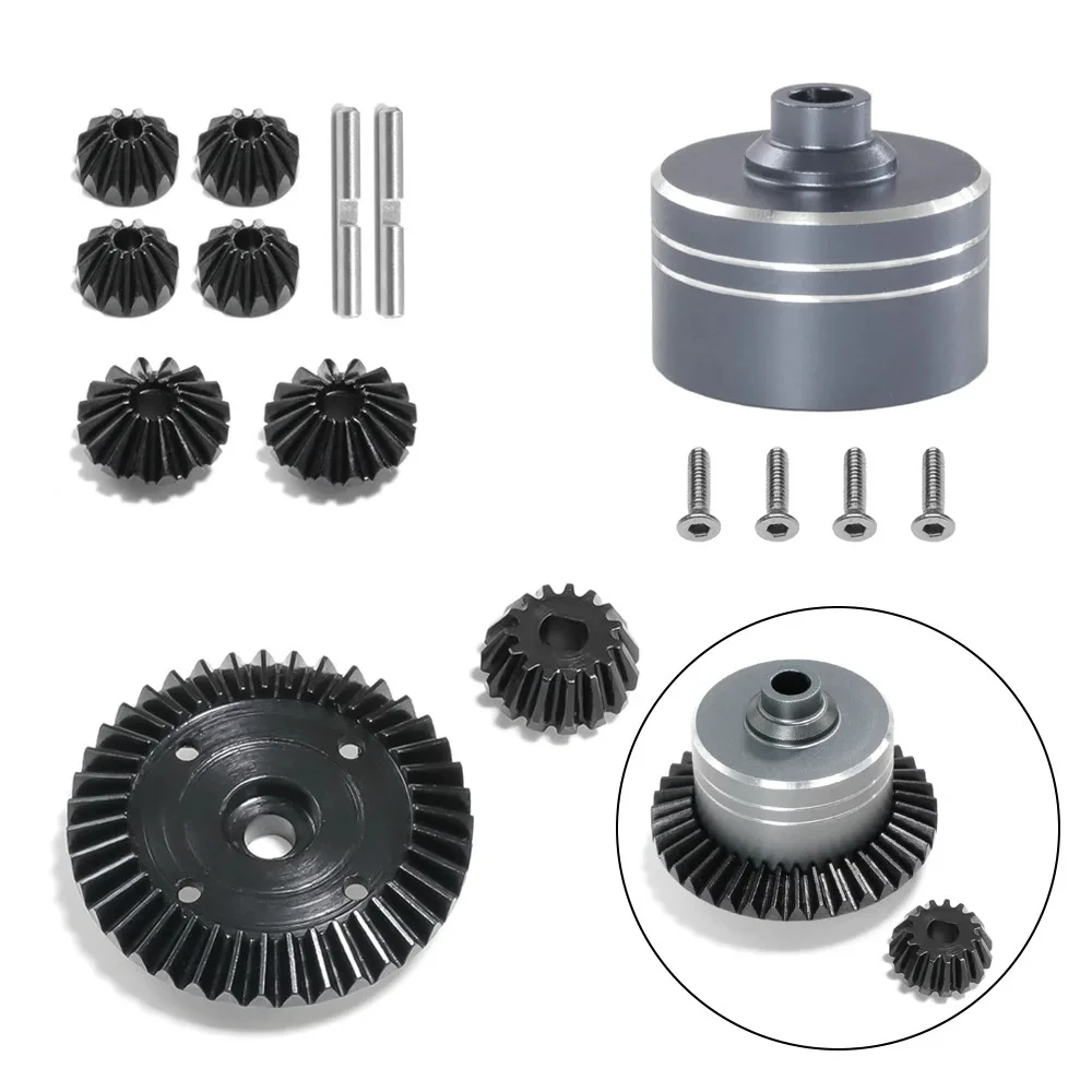 45# Steel Gear 7075 Differential Case Differential Assembly Diff for TAMIYA XV02 TT02 TT02B RC Car Upgrade Parts Accessories