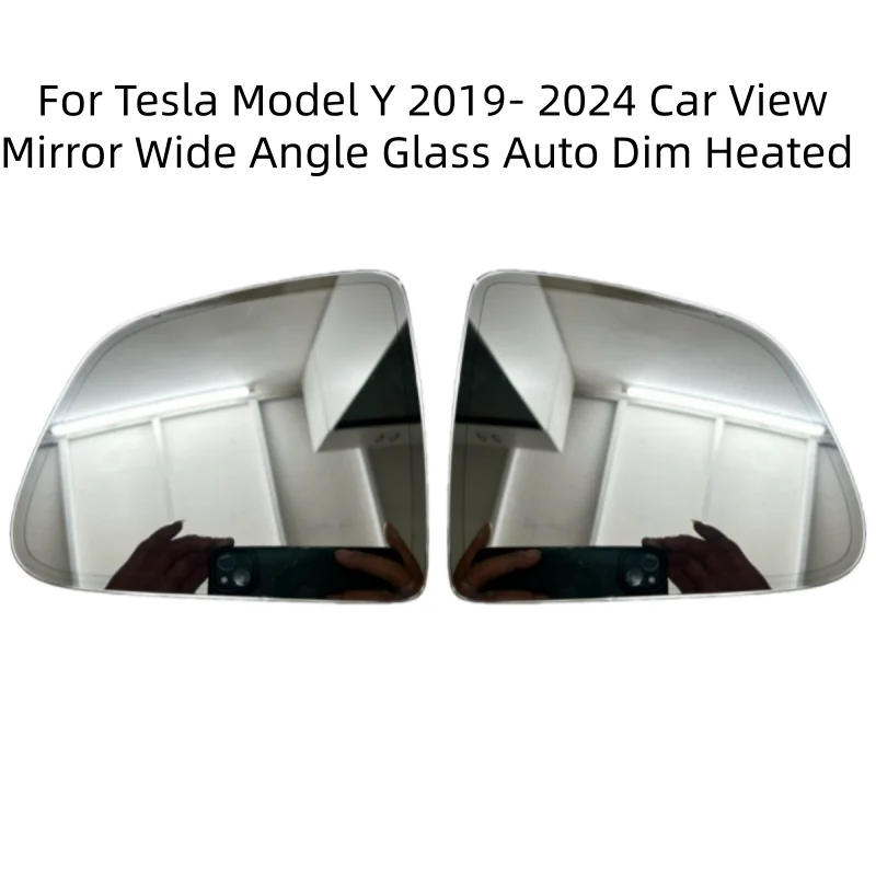 

For Tesla Model Y 2019- 2024 Car View Mirror Wide Angle Glass Auto Dim Heated Original quality mirror 925-3138-001 925-3137-001