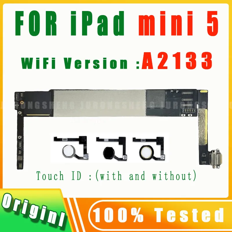 

Free iCloud A2133 Motherboard For iPad mini 5 WiFi Version logic boards For iPad mini5 replacement mainboard No ID Account