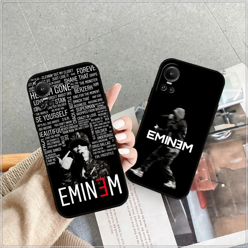 Rap Singer Eminem Phone Case For OPPO Reno 11 11F 10 10Xzoom 8 8T 8T4H 8Z 7 7Z 6 6Z 5 4 Pro Plus 4G 5G Soft Silicone Cover Funda