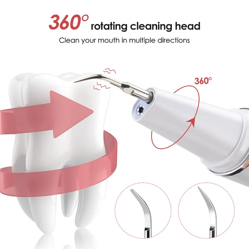 

Summer Sale Ultrasonic Teeth Cleaner Oral Scaler Plaque Stains Removal Tooth Whitening Cleaning Tools Blue & White