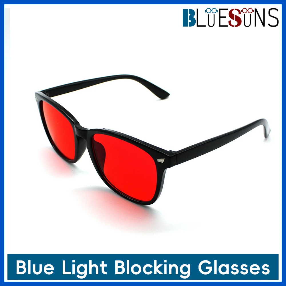 Occhiali anti luce blu di lusso per donna Lenti rosse e arancioni Protezione per gli occhi del computer Design elegante