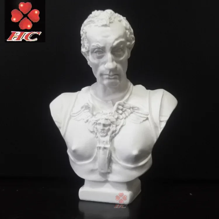 Getai Merada Mini Resin Plaster Statue Gata Merata Head European Home Furnishing Art Sketch Teaching Aids Decorations for Home