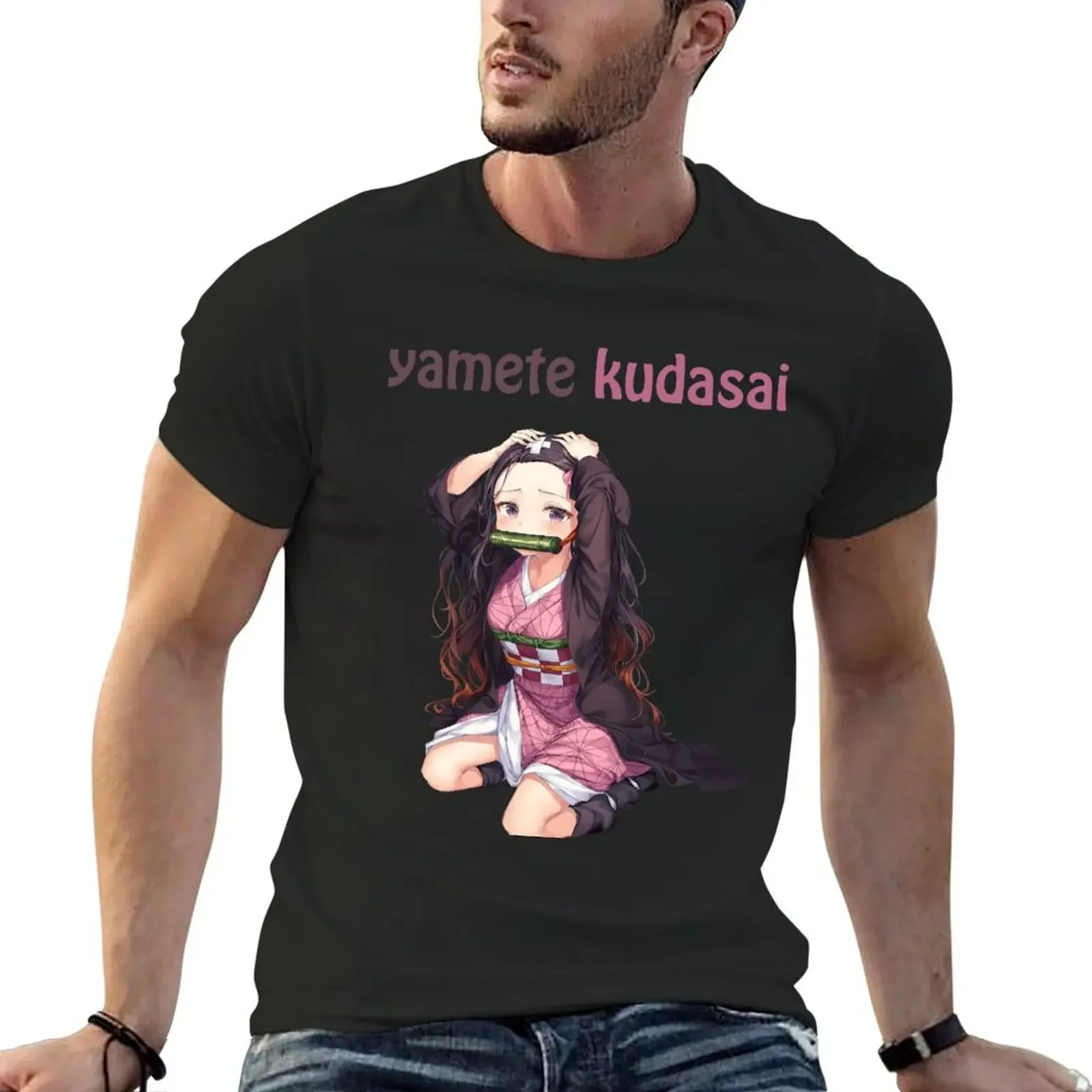 yamete kudasai T-Shirt graphic tee shirt essential t shirt t shirt men 100℅ cotton