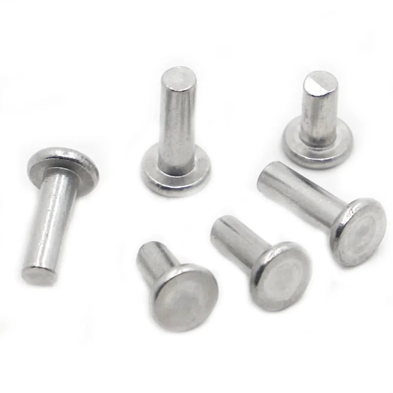 10-50pcs GB109 Flat Head Rivets Aluminum Alloy Solid Rivet M2 M2.5 M3 M4 M5 M6 M8