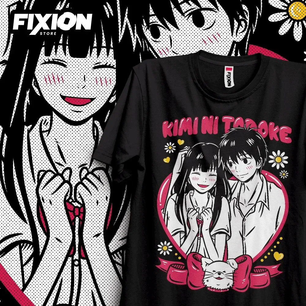 Camiseta para Anime Kimi ni Todoke, producto novedoso de gran tamaño, camiseta cómoda transpirable de alta calidad, ropa de calle de algodón a la moda