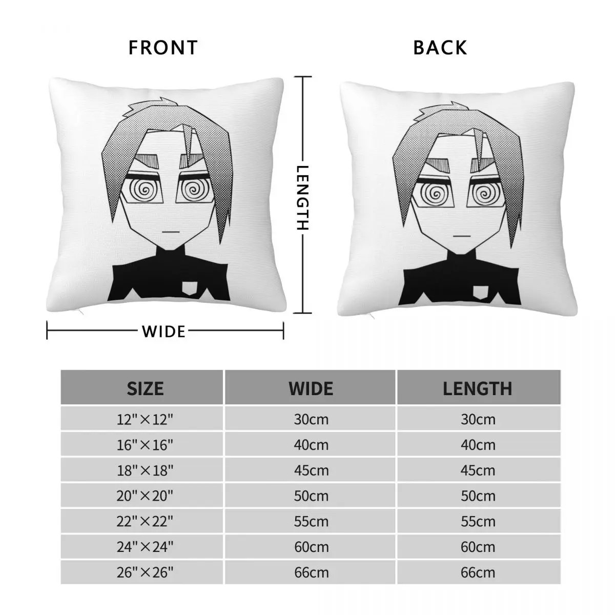 Blue Lock Reo Mikage Square Pillowcase Polyester Linen Velvet Printed Zip Decorative Pillow Case Sofa Cushion Cover