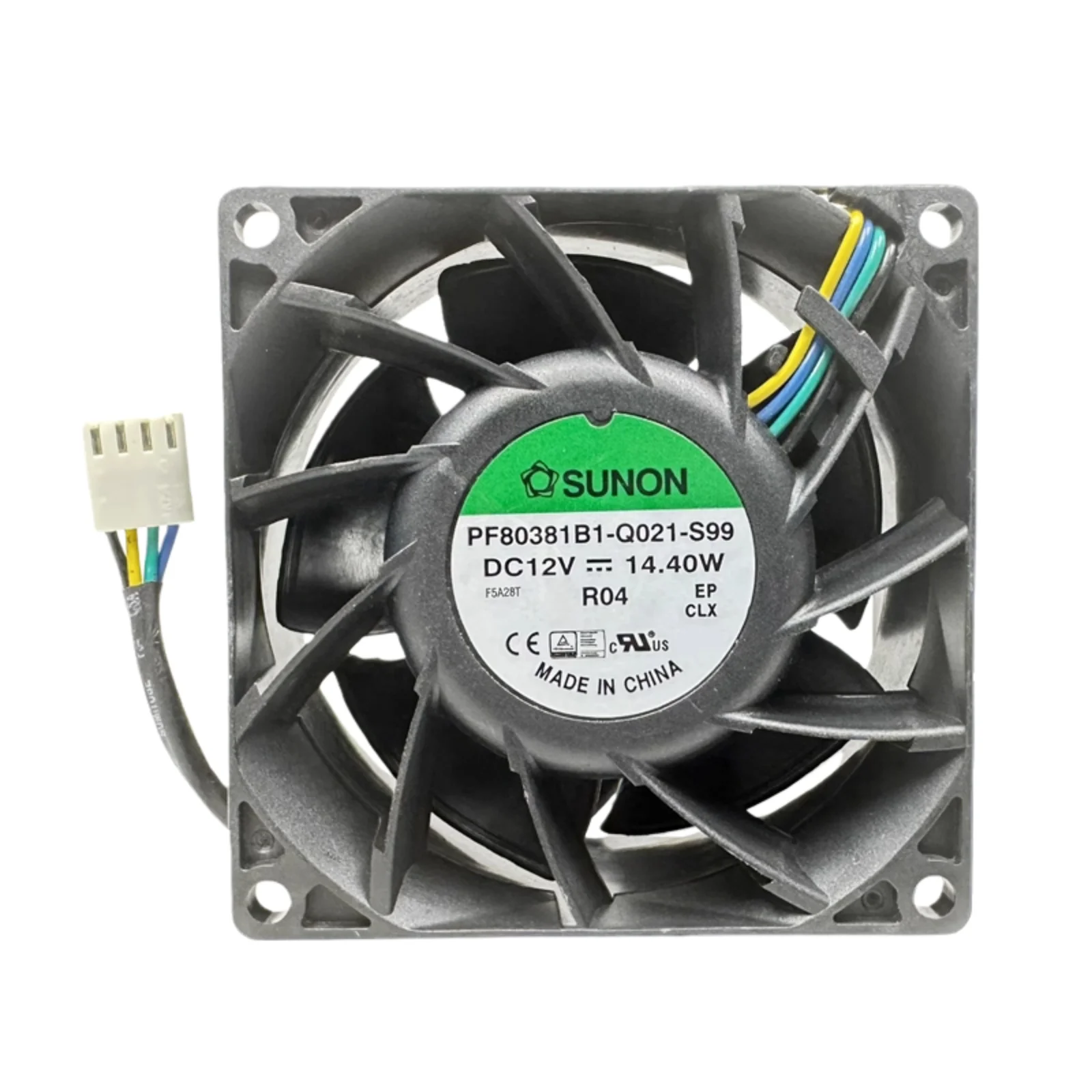 

for Sunon PF80381B1-Q021-S99 80x80x38mm 4-Wire PWM Fan 9400RPM 14.4W Dual Ball Bearing - Extreme Airflow for 1U/2U Rack Serve