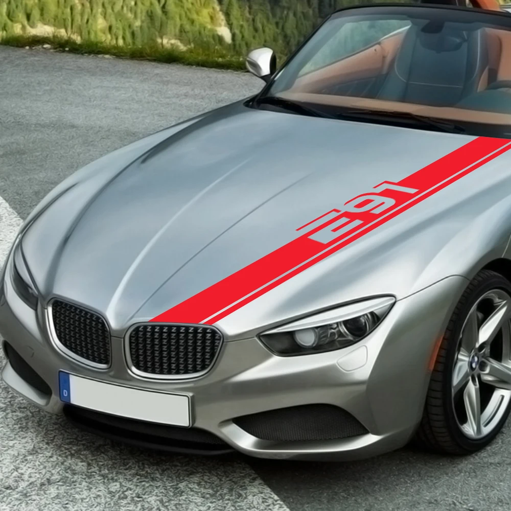 자동차 보닛 후드 스티커 액세서리 비닐 필름 데칼 For BMW E39 E46 E60 E90 E28 E30 E34 E36 E53 E61 E62 E70 E87 E91 E92 E93