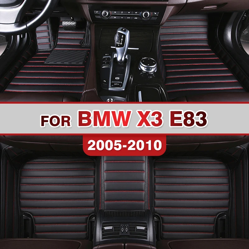 

Car floor mats for BMW X3 E83 2005 2006 2007 2008 2009 2010 Custom auto foot Pads automobile carpet cover interior accessories