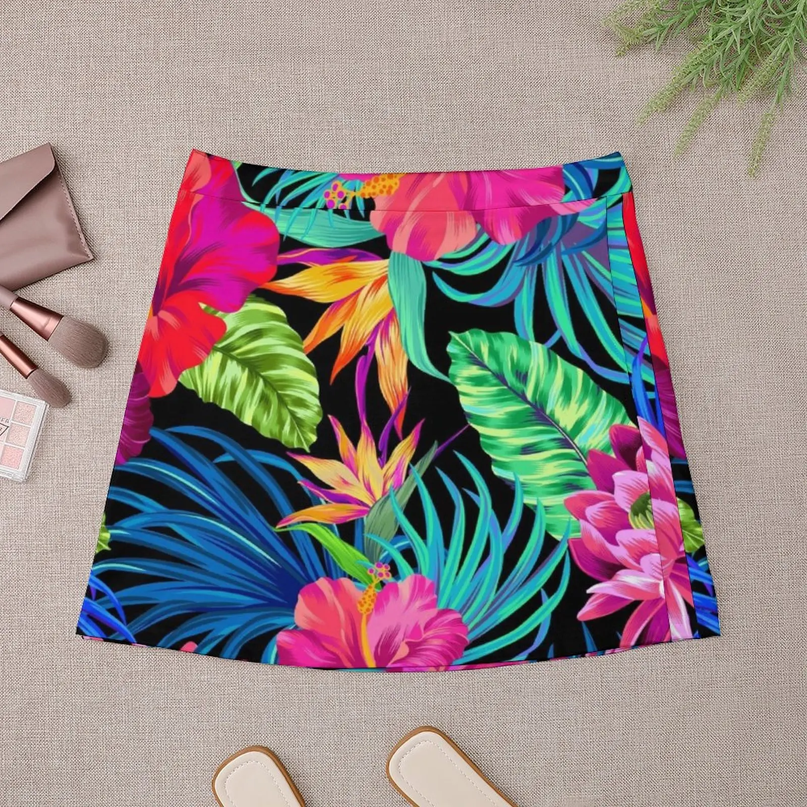 Drive You Mad Hibiscus Pattern Mini Skirt Women's summer dress skorts for women Mini Skirt