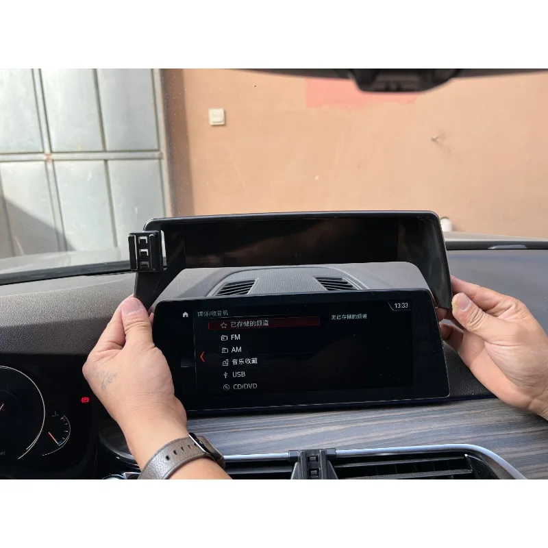 for BMW 5 Series G30 6GT 2018-2023 Phone Holder Car Screen Fixed Base Wireless Charging Mobile Phone Mounts Car Accessories