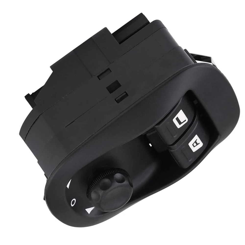 6554.WA لبيجو 206 306 مفتاح نافذة الطاقة الكهربائية الجديد للسائق الأمامي الأيسر مع 5 + 17 دبابيس باللون الأسود