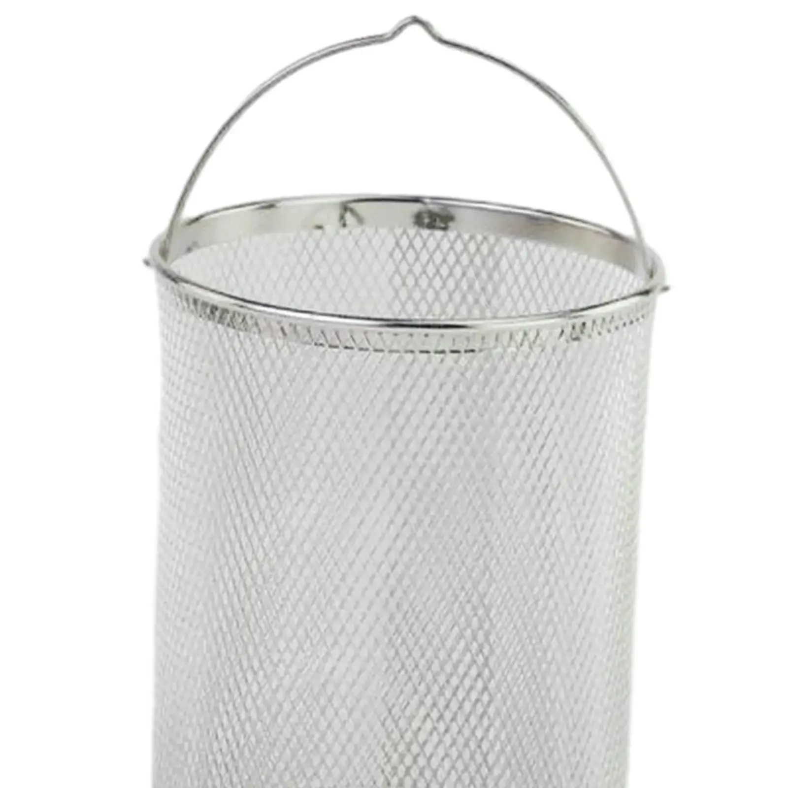 Cesta de fritar de aço inoxidável - Coador de malha redonda para macarrão, legumes e frutas, cesta de filtro de cozinha de nível comercial