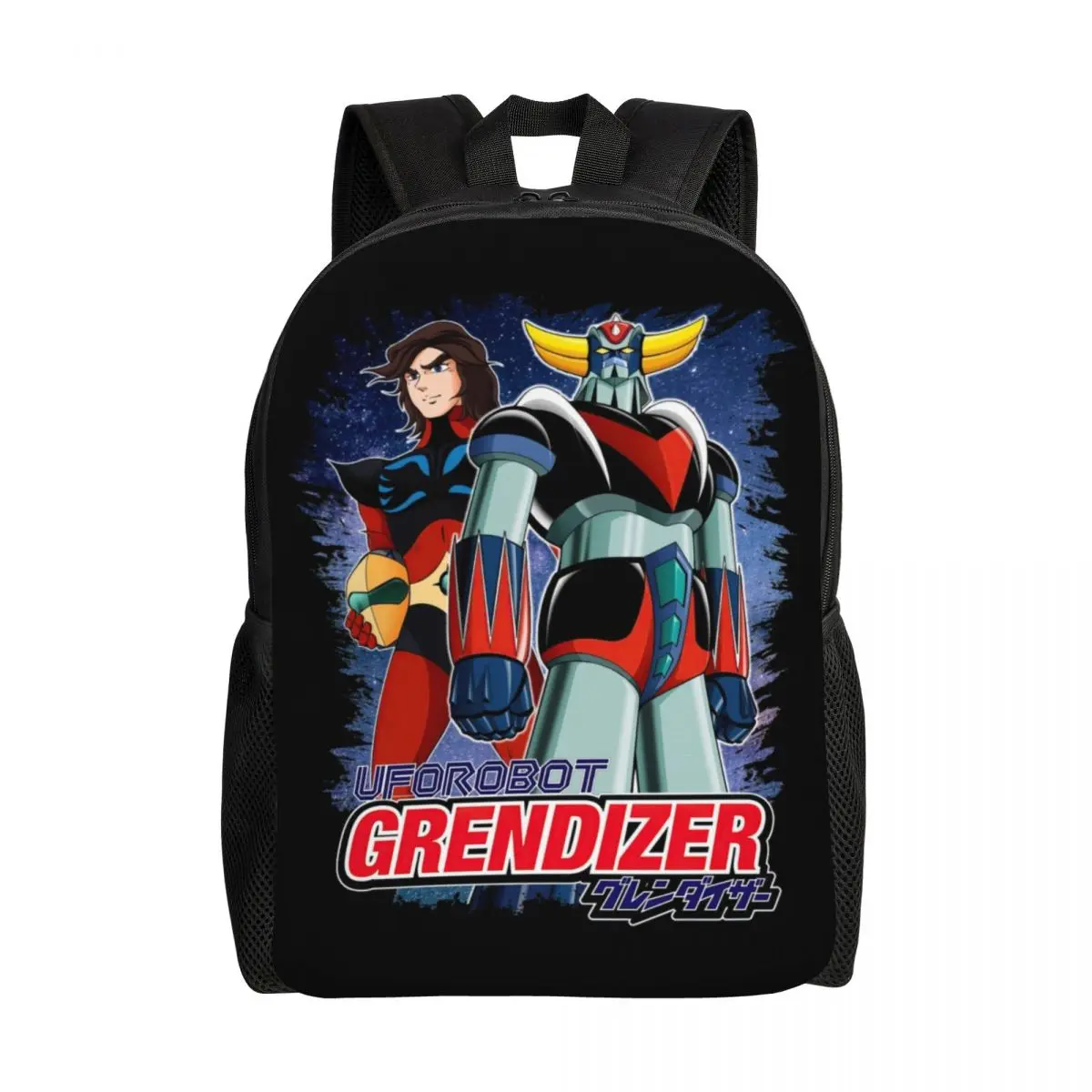 Personalized Goldorak Grendizer Actarus Backpacks Women Men Basic Bookbag for College School UFO Robot Goldrake Bags