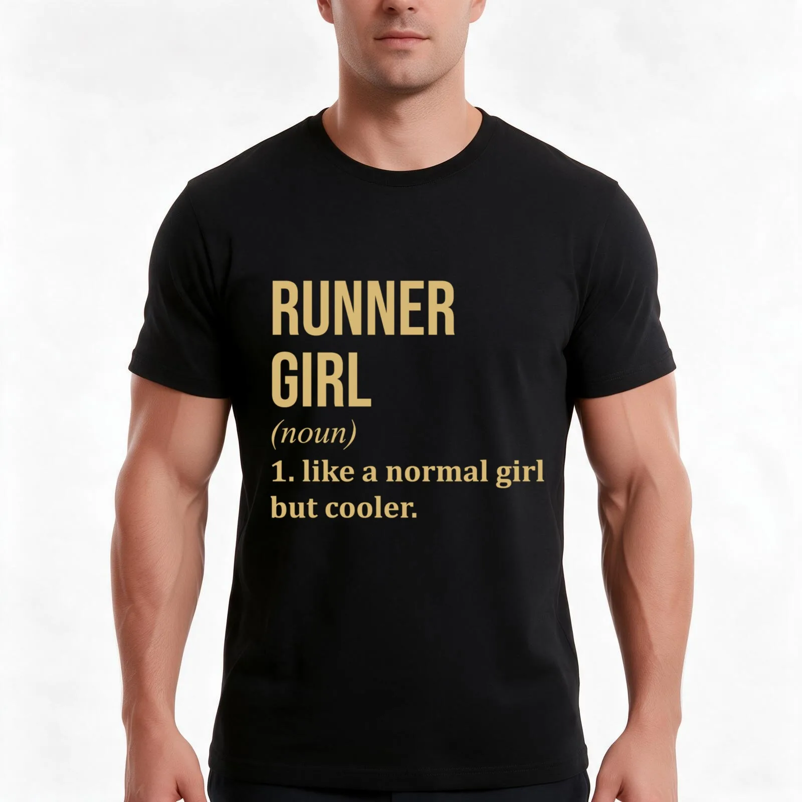 Runner Girl Funny Running Quot| Perfect Gift T-Shirt, Summer Casual Cotton Tee, Oversized Streetwear Tops, Vintage Graphic Print