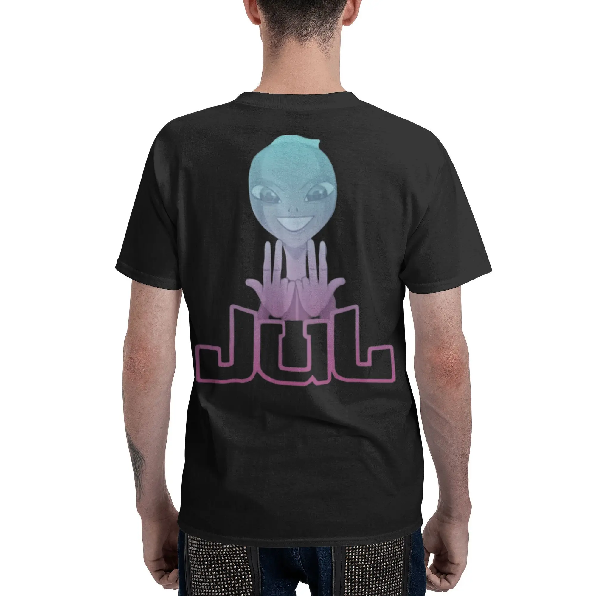 Maillot Jul 남자 T 셔츠 레저 티셔츠 반소매 라운드 넥 티셔츠 100% 코튼 선물 아이디어 의류