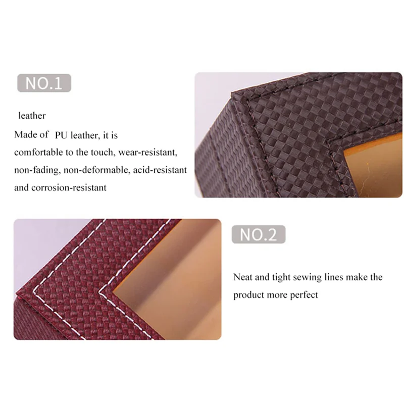 A88M 36 слотов, деревянный ящик для хранения ручек, роскошный 3-слойный чехол для ручек из искусственной кожи, чехол для фонтана со стеклянным окном, органайзер для коллекции ручек 1