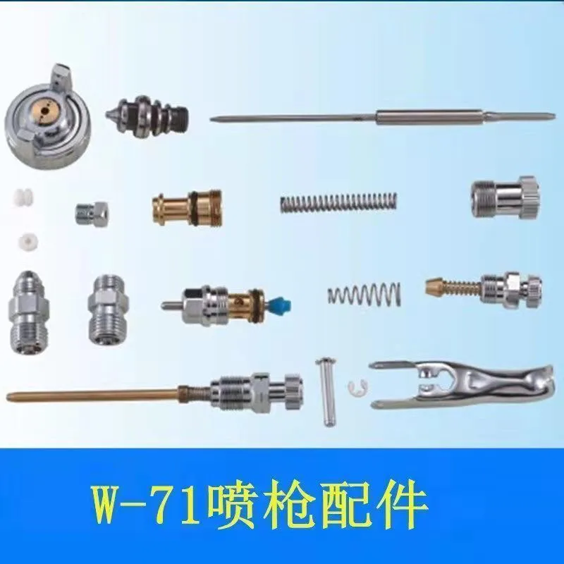 Spray Width Control Knob and Air Valve Spring Assembly for W-71 W-77 Spray Gun Parts, 71 75 Series Spray Gun Repair Accessories