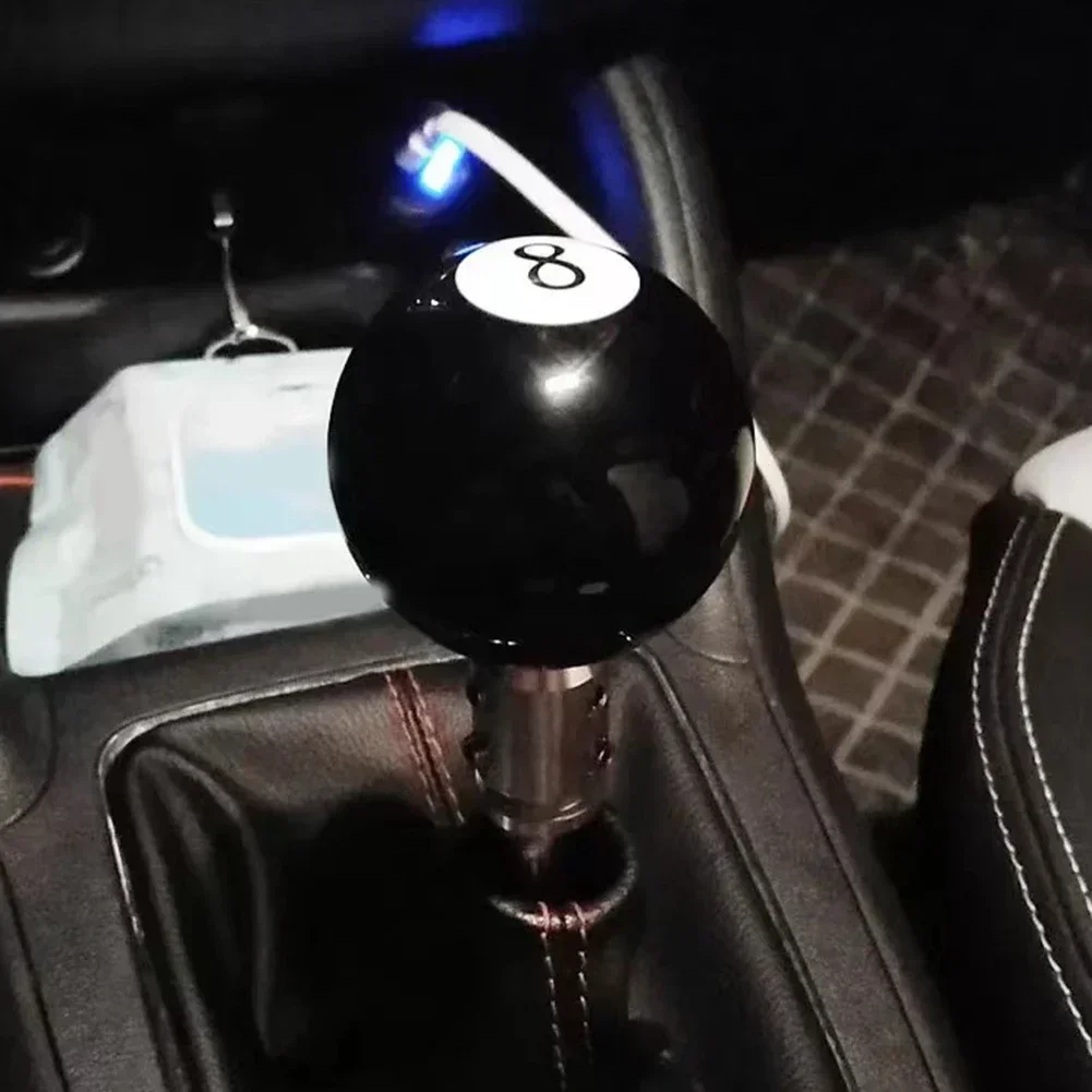 Pomello del cambio a sfera da biliardo Pomello del cambio a 8 sfere per migliorare lo stile dell'auto Stile migliorato Squisita fattura Design umanizzato
