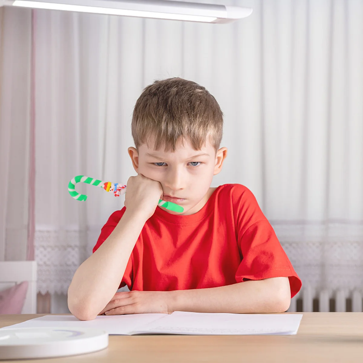 

4 Pcs Christmas Gifts Santa Claus Snowman Pen Ballpoint Small Theme Writing