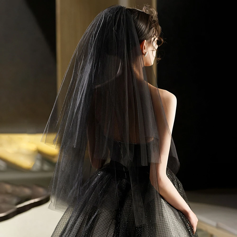 

2 Layers Simple Bridal Hair Accessories Veil With Comb Wedding Bridal Accessories Wedding Party Bridesmaid Gown Accessories