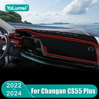 Para Changan CS55 Plus 2022 2023 2024 CS55Plus alfombrilla para salpicadero de coche parasol instrumento escritorio cubierta antideslizante Accesorios