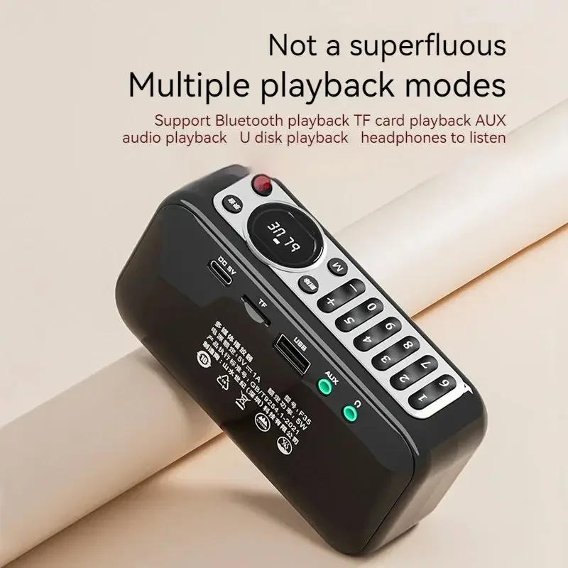 

SANSUI F35 FM-радио Многофункциональный беспроводной Bluetooth-динамик Открытый портативный мини-звуковой ящик Hi-Fi качество звука с TF-картой USB