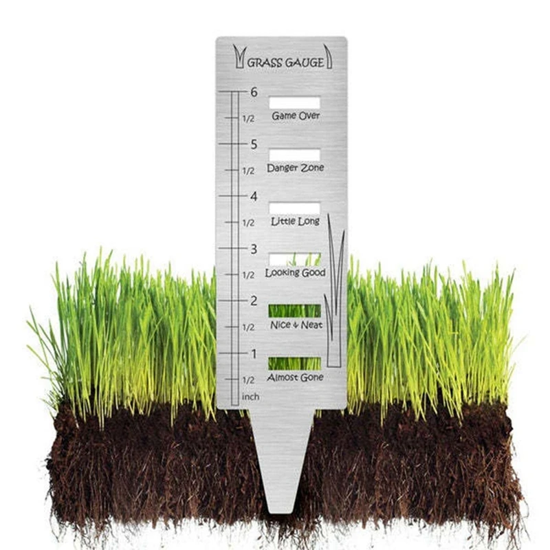 GTBL Lawn Grass Gauge - Stainless Steel Grass Gauges Gardening Grass Gauges For Gifts,Lawn Tool Yard Landscaping Plant