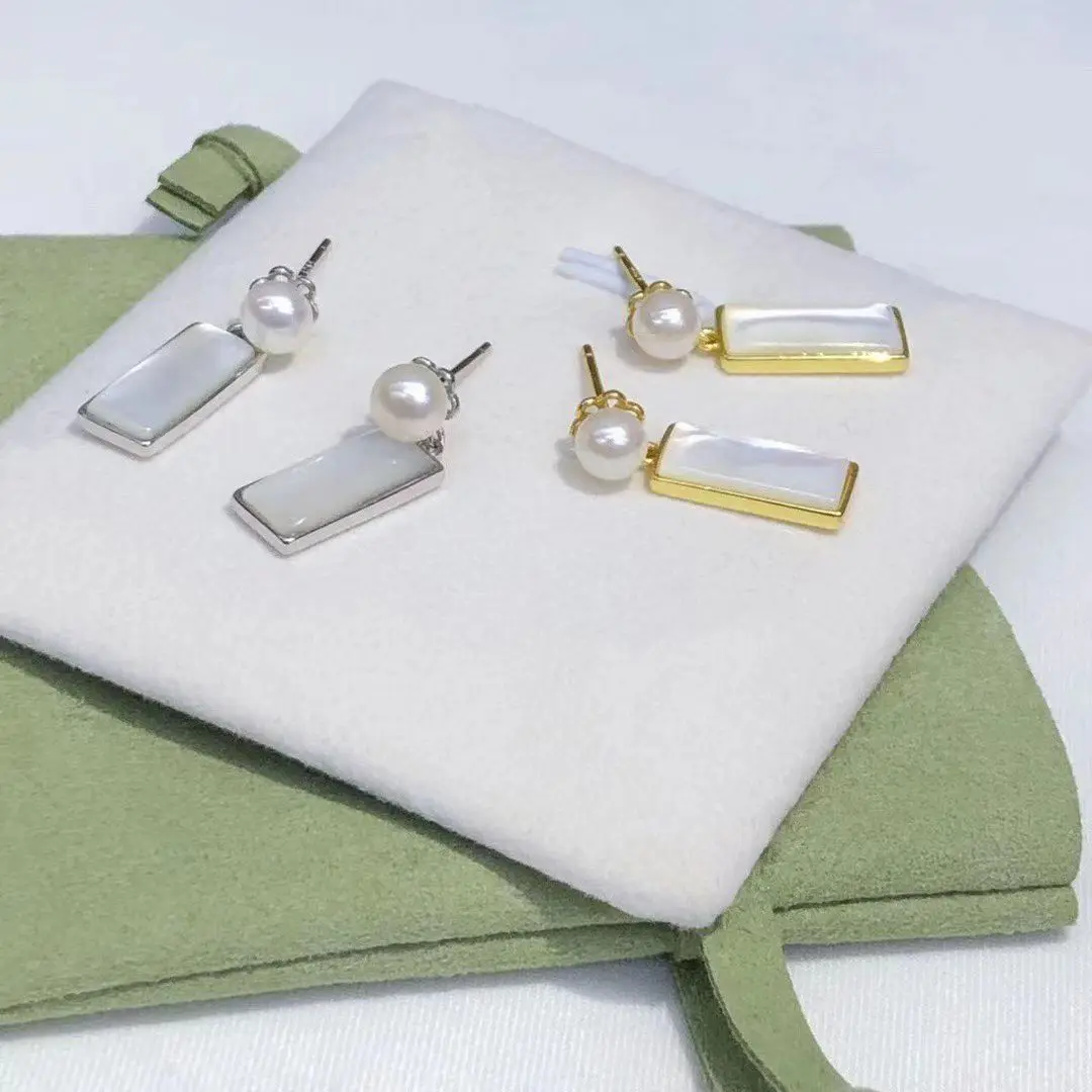 

Wholesale S925 Sterling Silver Earrings Mount Findings Settings Base Mounting Parts Accessory for 4-5mm Pearls 5 pairs/lot