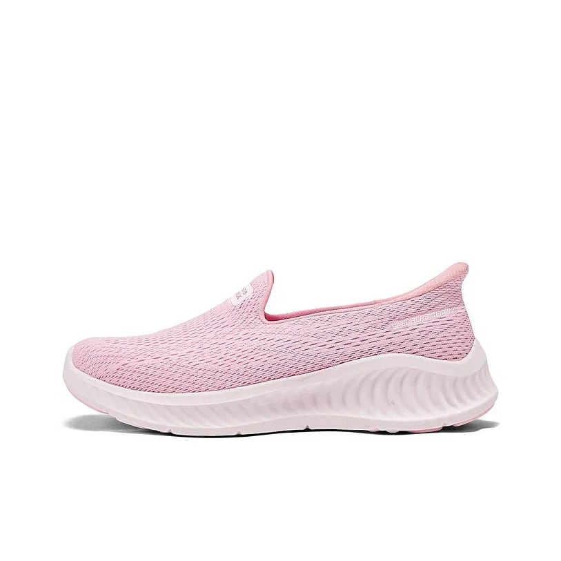 Skechers Women's GO WALK Mesh Breathable Low top Casual Shoes Women's Light Pink 125644-LTPK