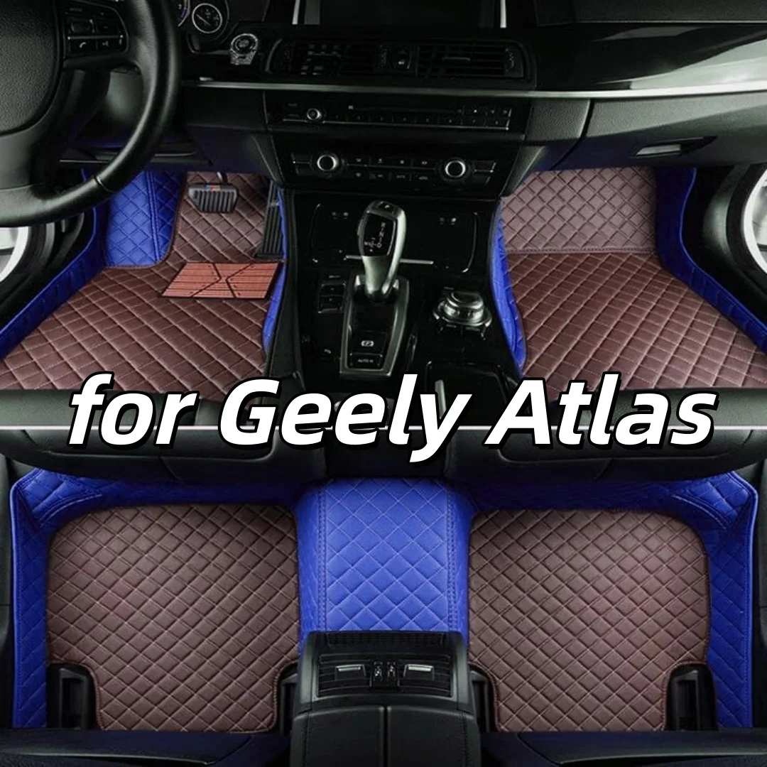 

Аксессуары, автомобильные коврики для Geely Atlas 2016 2017 2018 2019 2020-2023, автомобильные кожаные коврики, полный комплект автомобильных ковриков для ног