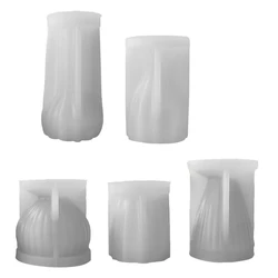 Geometric Silicone Mould Plaster Cement Holder Mold Base Moulds