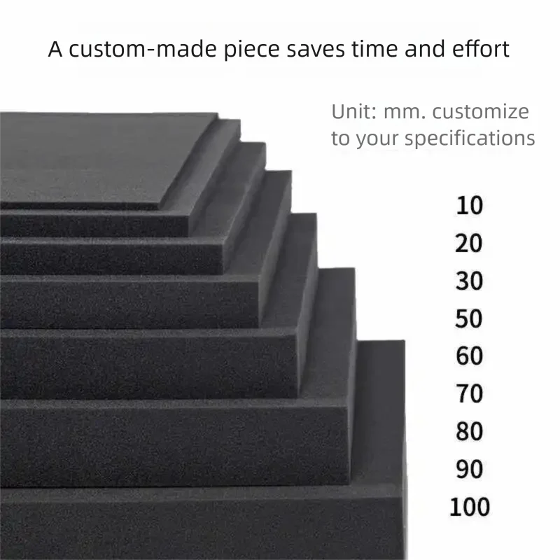 Flame Retardant Foam Pad High Density Shockproof High-Elastic Sponge Cushion Soundproof Noise Reduction Fireproof Toolbox Foam