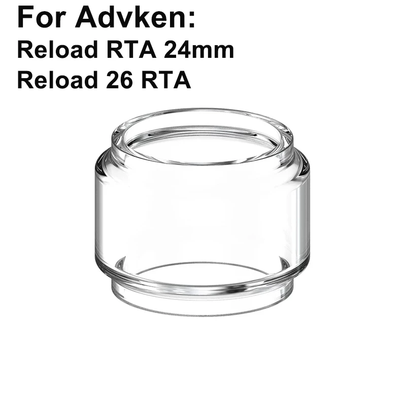 

Bubble Glass Tube for Advken Reload RTA 24mm Reload 26 RTA Replacement Glass Tank Mini Glass Cup 5pcs