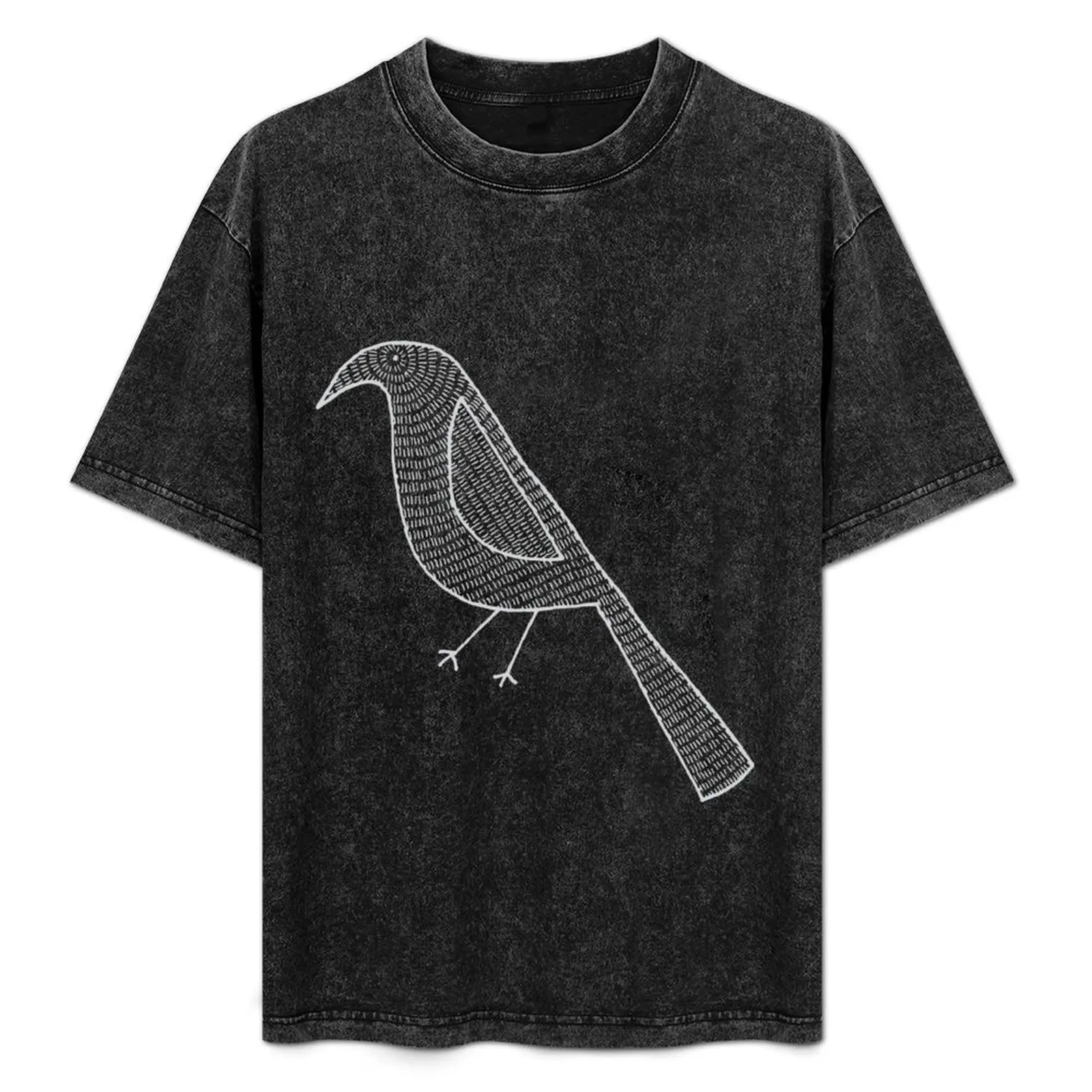 

Big Grey Crow T-Shirt for a boy graphic shirts Louboutins quick-drying vintage t shirt men