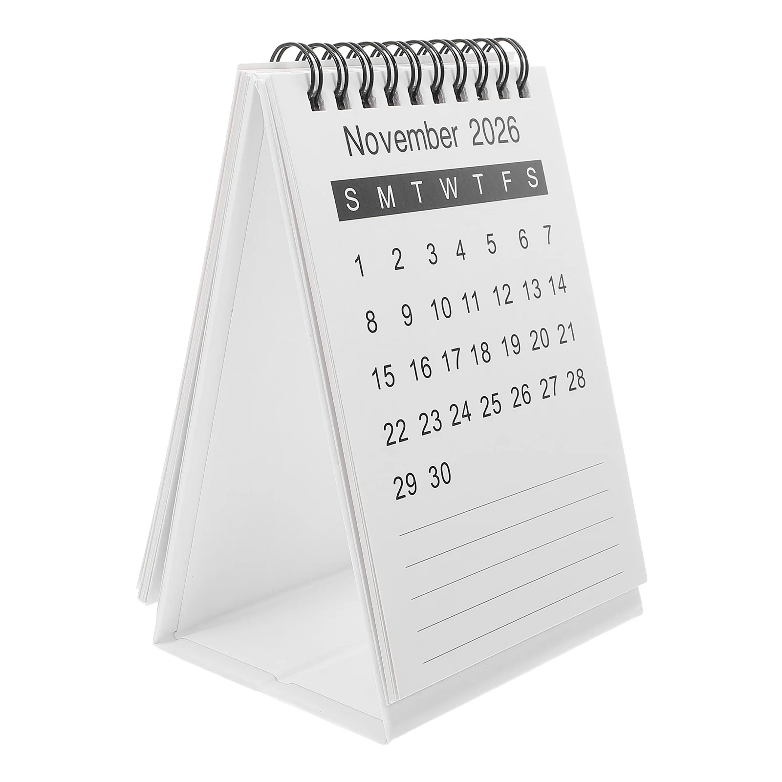 

2Pcs 2026 Small Standing Flip Desk Calendar Mini Desktop Planner 18 Months Scheduling Organizer Calendar Stands