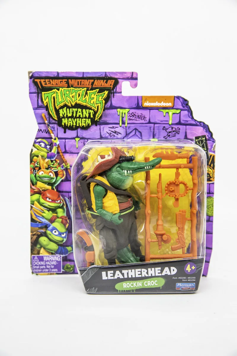 Original Action Figurine Teenages Mutant Ninja Turtles Leonardo Raphael Character Ornaments Playmates Toys Gifts