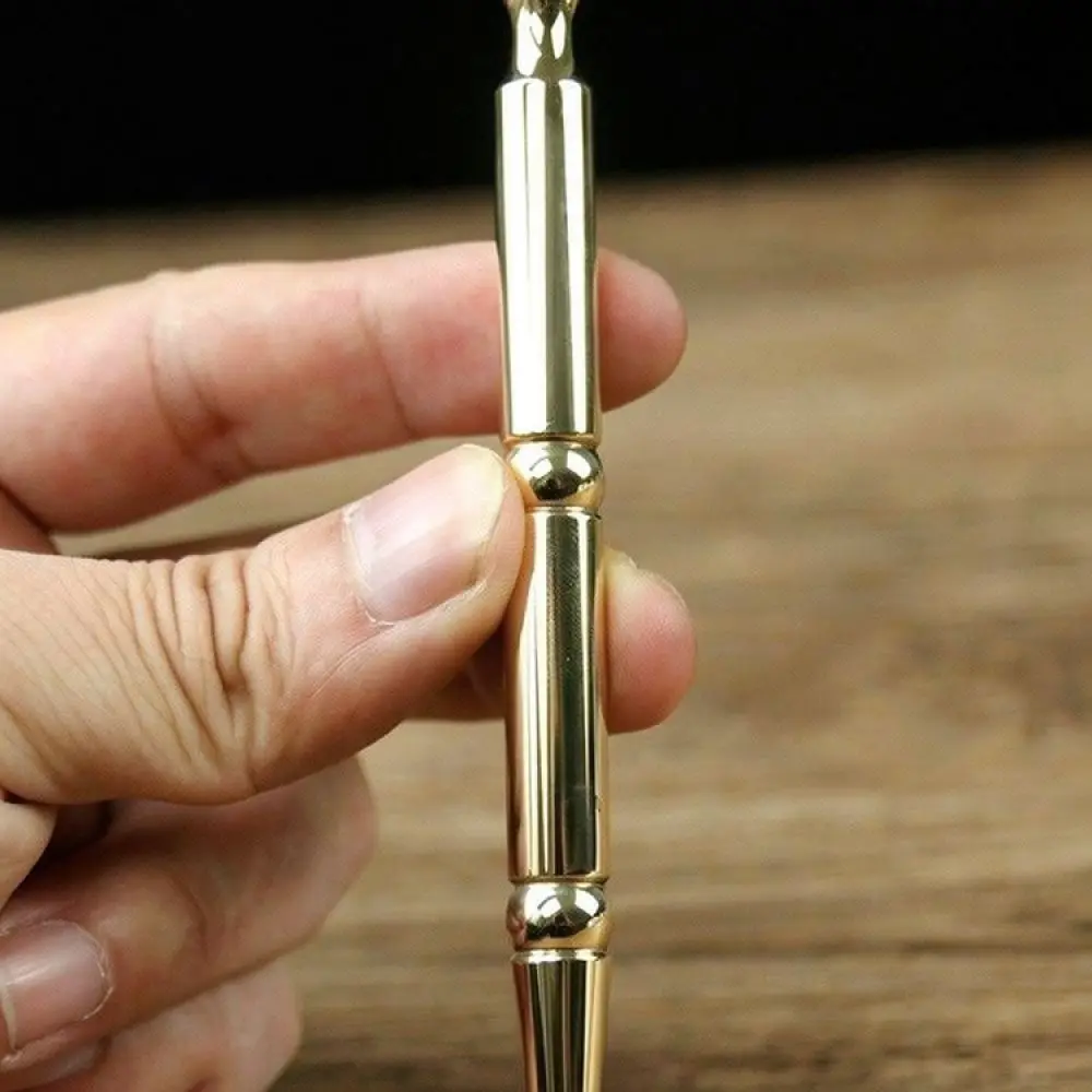 Solid Brass Acupoint Massage Wand Facial Gua Sha Stick Body Point Relieving Tool Manual Reflexology Probe Device