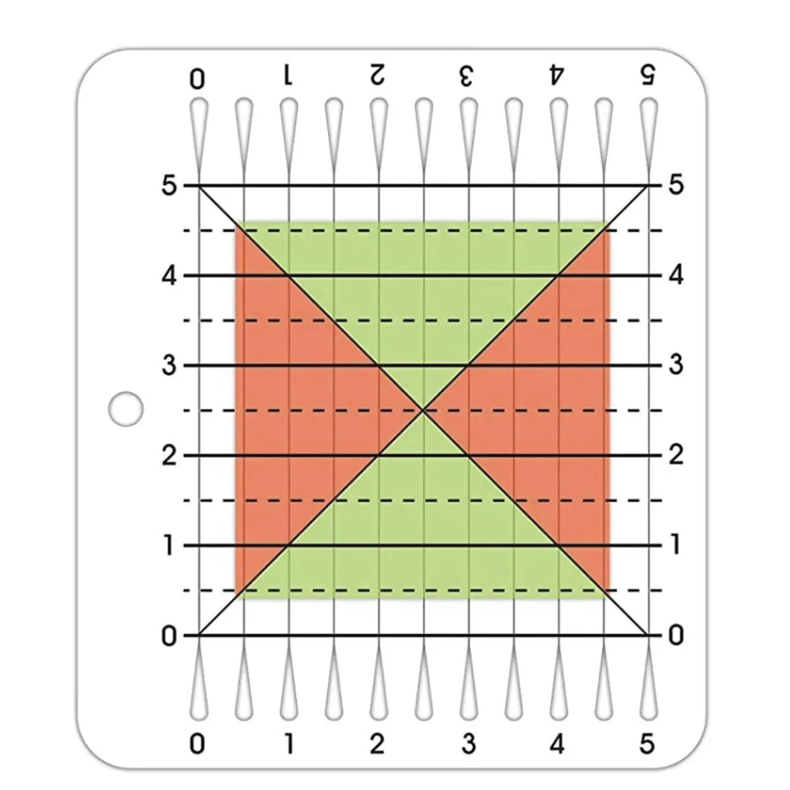 Acrylic Quilting Ruler Template Patchwork Stencils 5 Scribing Sewing Tool