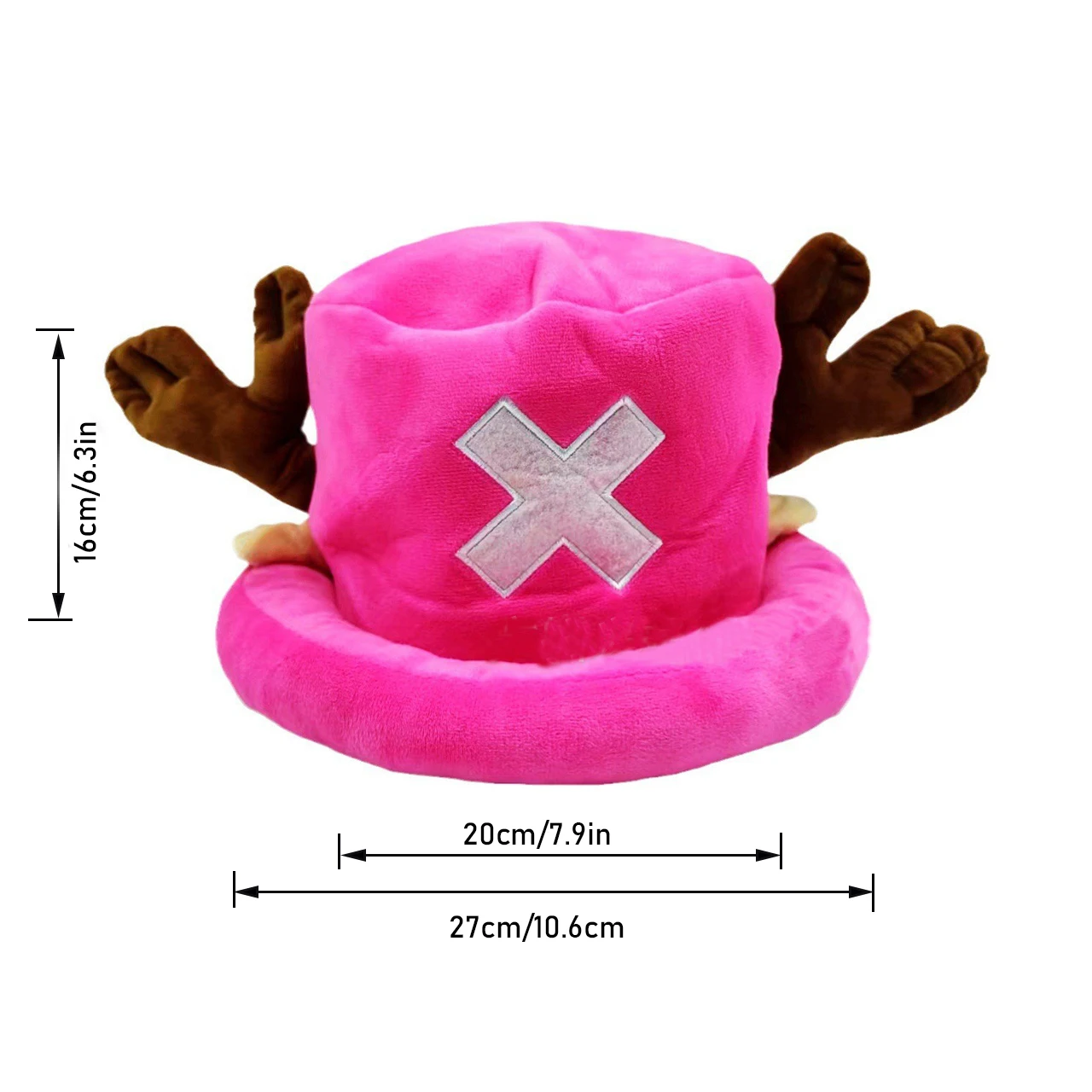 Brdwn Piece unisexe Tony Tony Chopper Cosplay Costume chapeau casquette de dessin animé