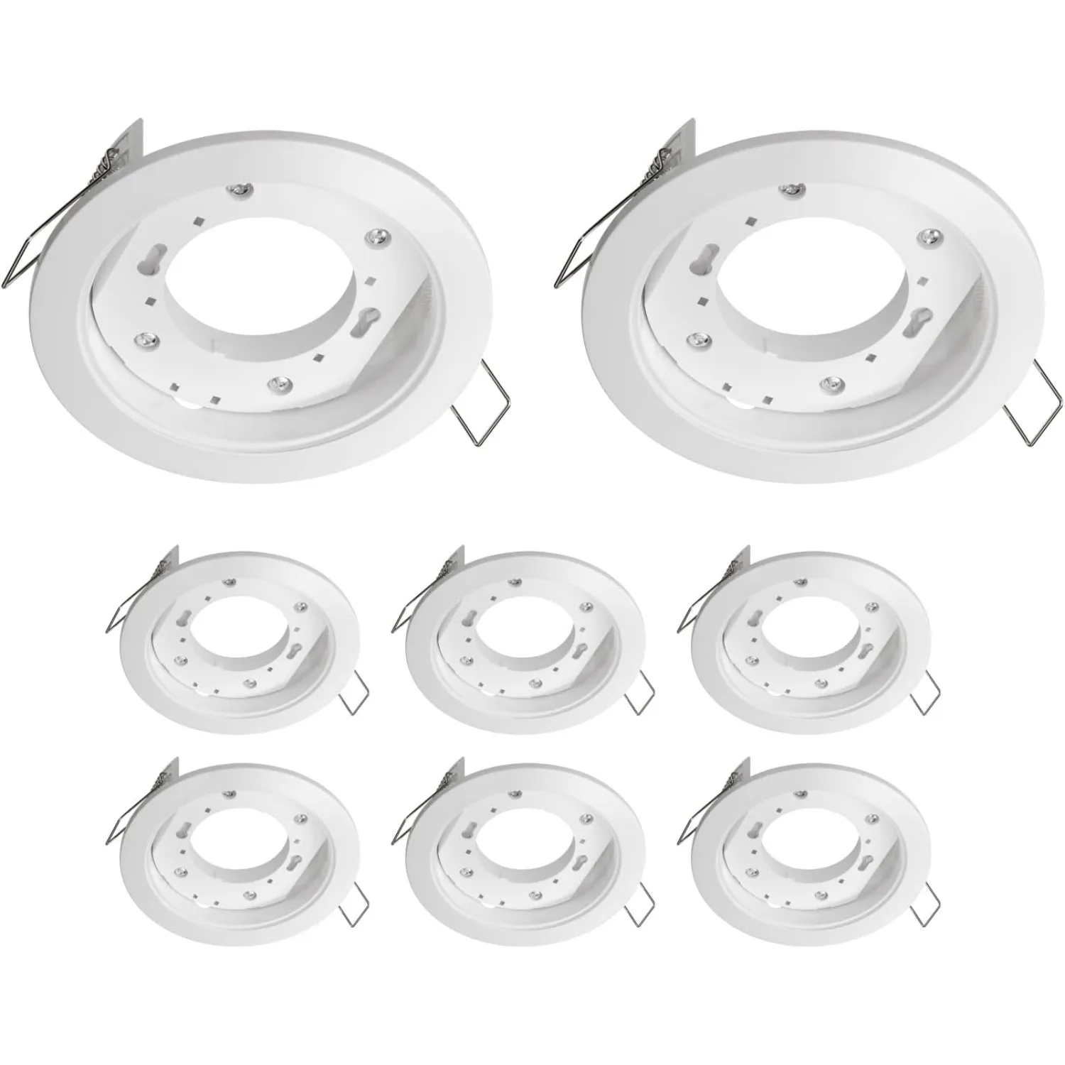 JOYINLED White Recessed Fixture 1/10pc GX53 Light Source Bracket Lamp Holder Socket Accessory High Temperature Resistant